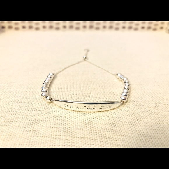 Gorjana Love Without Limits Intention Bracelet, Silver Tone